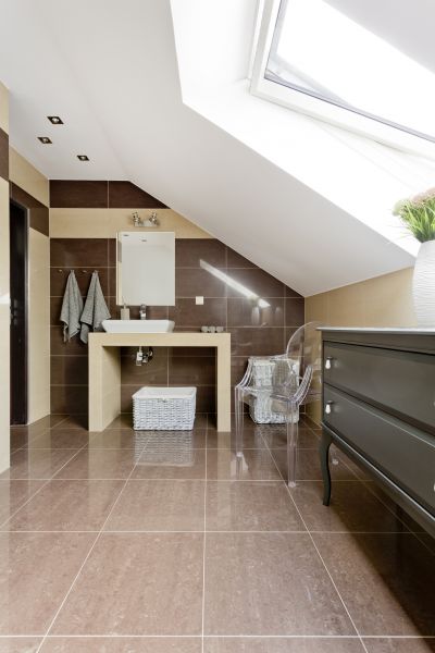 Attic Bathroom Installation in Xenia